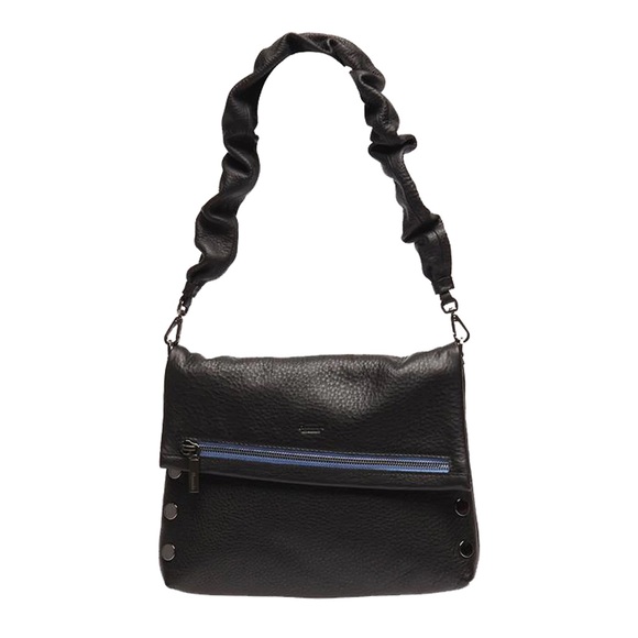 Hammitt VIP Medium & Ruched Strap in Black w/Skylight Blue Zip!! RARE!!! ✨✨ - Picture 9 of 10